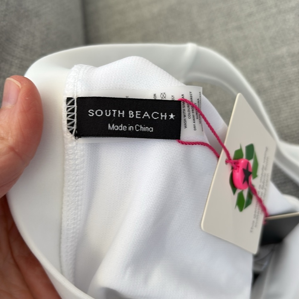 ASOS South Beach White Bikini Bottom Women’s Size 6‎ White - Picture 4 of 6